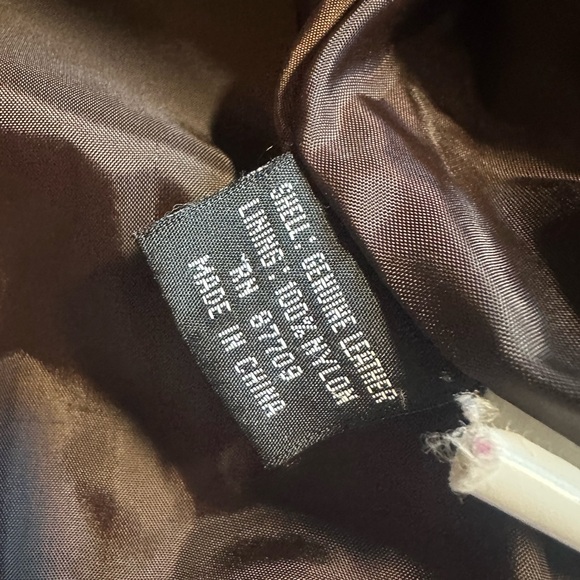 Limited Leather Women’s Brown Leather Jacket Western Button Front Size Large - Picture 5 of 6